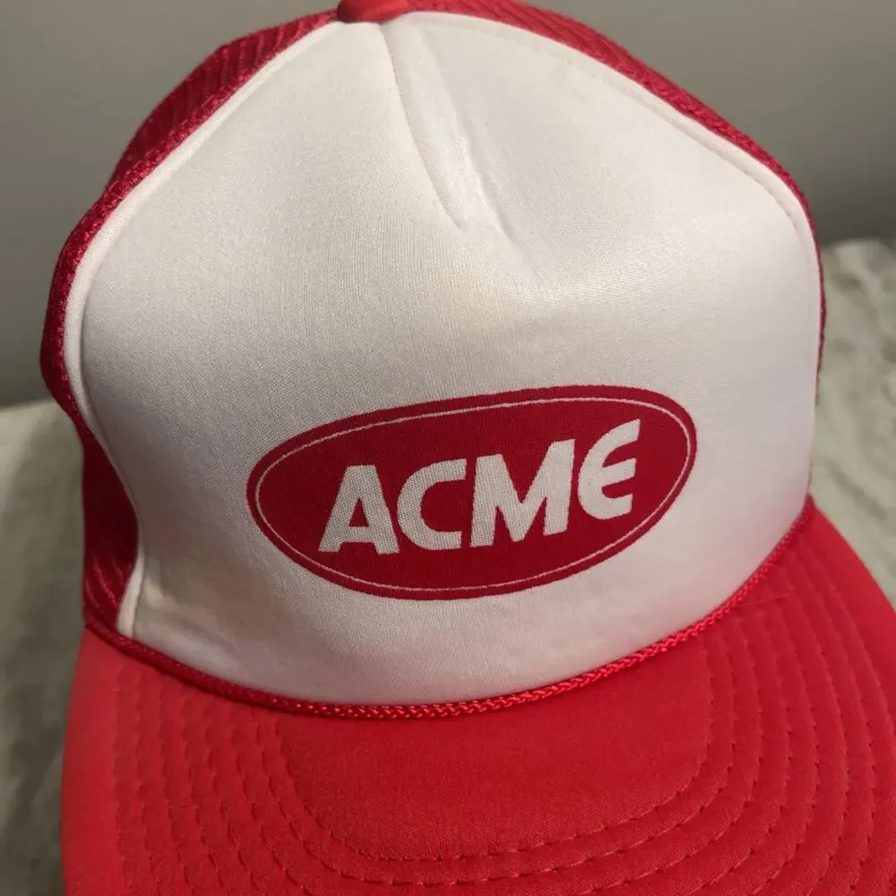 Vintage 1980’s Trucker Hat Snapback Cap ACME Rope NWOT Rare